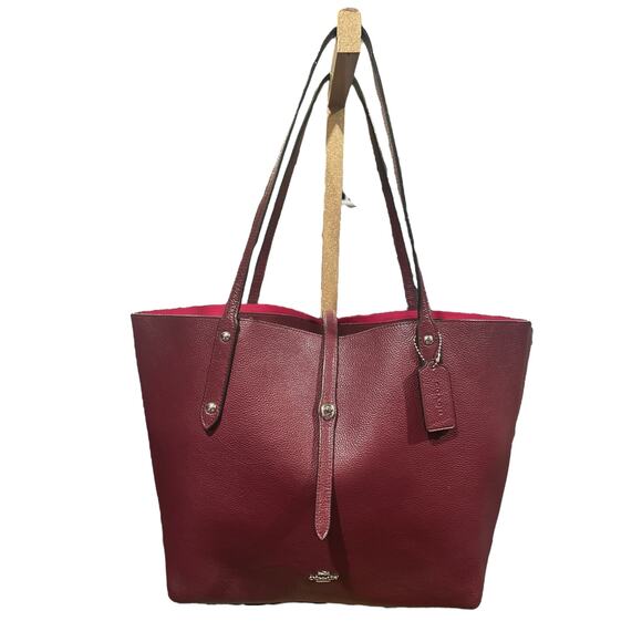 Coach Burgundy tote Bag - Picture 2 of 13